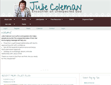 Tablet Screenshot of juliecoleman.org